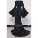 Surface Spell Gothic Nyx Fishtail Long Tail Skirt(Full Payment Without Shipping)